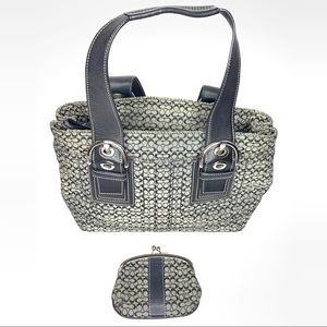 Authentic Coach bag and coin wallet